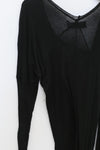Marc Le Bihan Shoulder Fastest Long -sleeved Dress 2865 Black